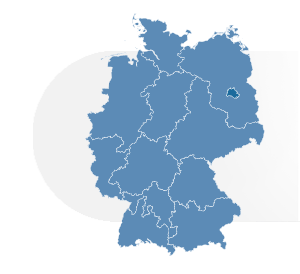 Deutschlandkarte mit Vertriebsgebieten